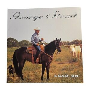 George Strait Lead On 12x12 Double Sided Flat Promo Poster 1994 MCA Country